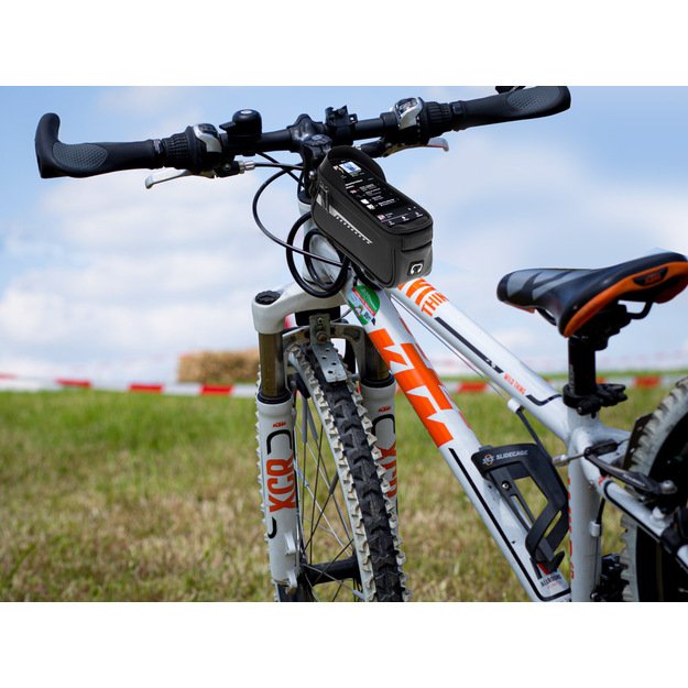 Dviračių krepšys pannier vandeniui atsparus telefono laikiklis 30