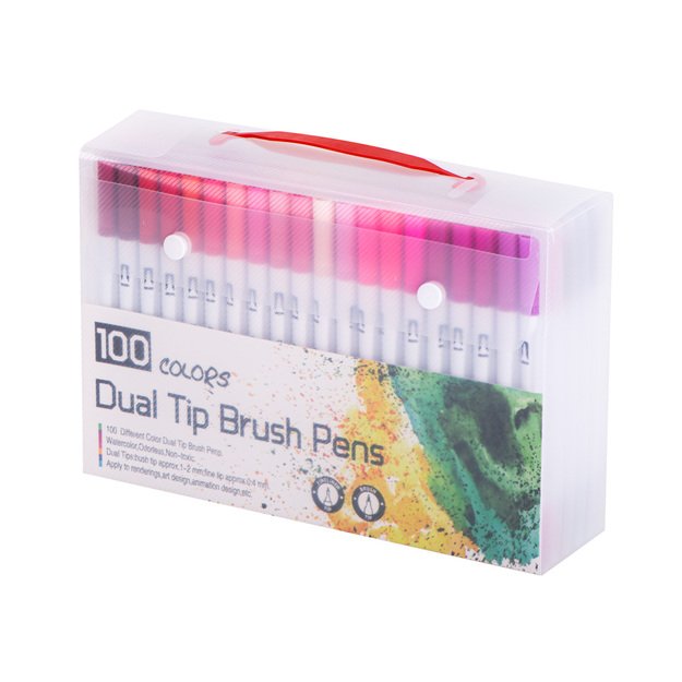 Spalvotų žymeklių rinkinys 100 vnt. 14