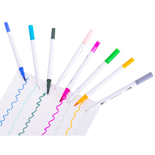 Spalvotų žymeklių rinkinys 100 vnt. 10