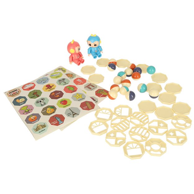 Magnetinių plytų marmuro kamuolio takelis su garso muzika 118 elementų 25