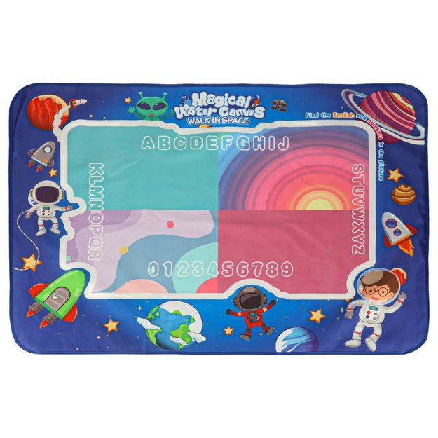 Vandens dažymo kilimėlis Vandens dažymo markeriai, šablonai, trafaretai, volelis 120x90cm cosmos 4