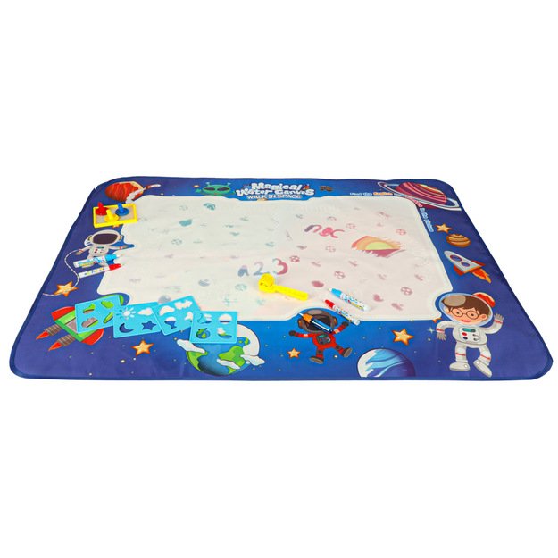 Vandens dažymo kilimėlis Vandens dažymo markeriai, šablonai, trafaretai, volelis 120x90cm cosmos 3