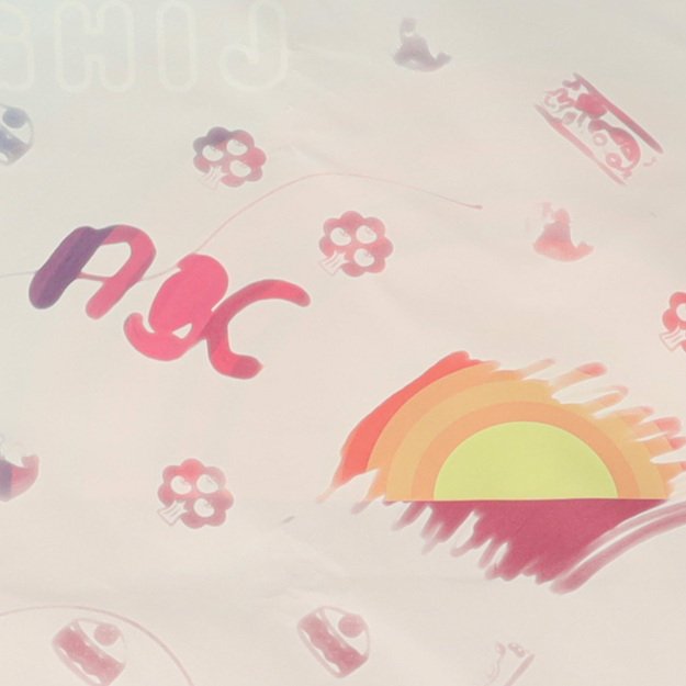 Vandens dažymo kilimėlis Vandens dažymo markeriai, šablonai, trafaretai, volelis 120x90cm cosmos 10