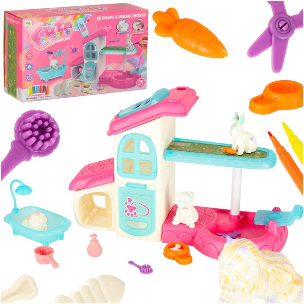 Viešbutis naminiams gyvūnams SPA namas šunims katėms gyvūnams aksesuarai 26 vnt.