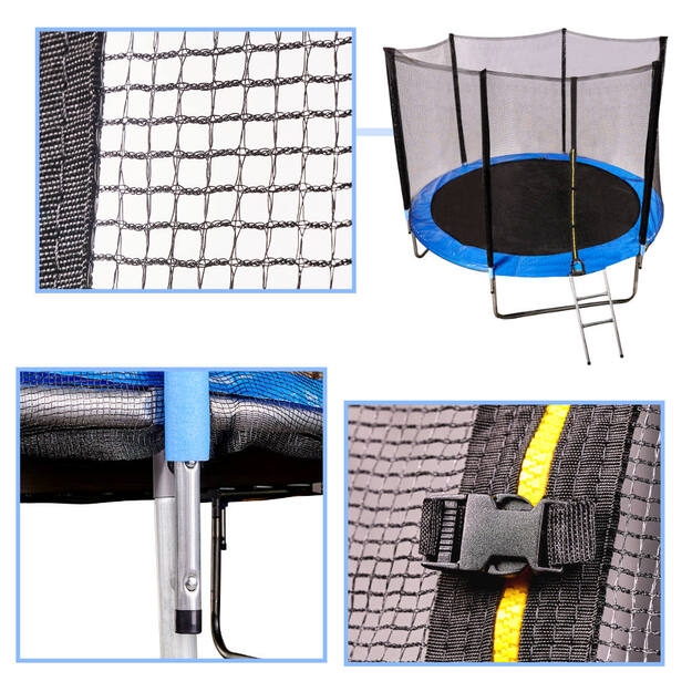 Garden trampoline with net 305cm