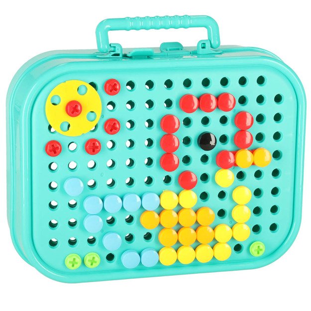 Statybinės plytos dėkle + atsuktuvas 3