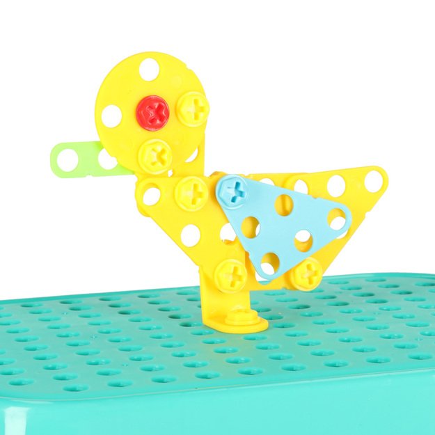 Statybinės plytos dėkle + atsuktuvas 5