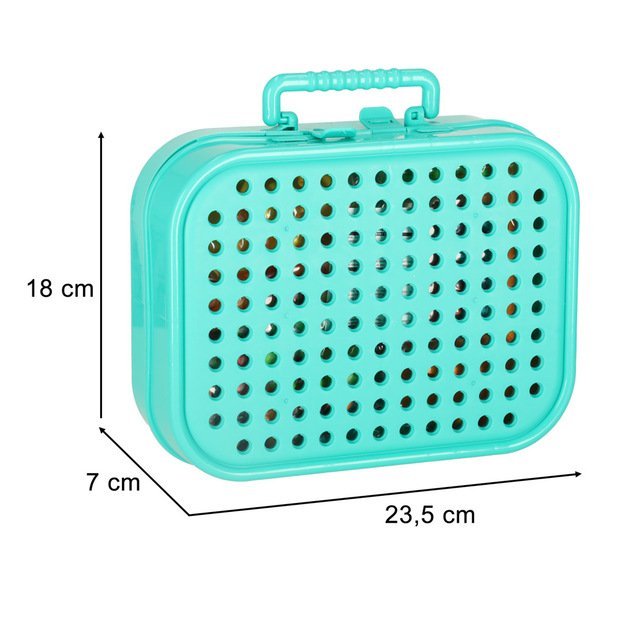 Statybinės plytos dėkle + atsuktuvas 9