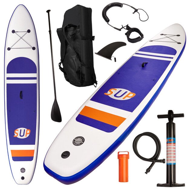 Inflatable paddle board with accessories SUP 380cm (blue)