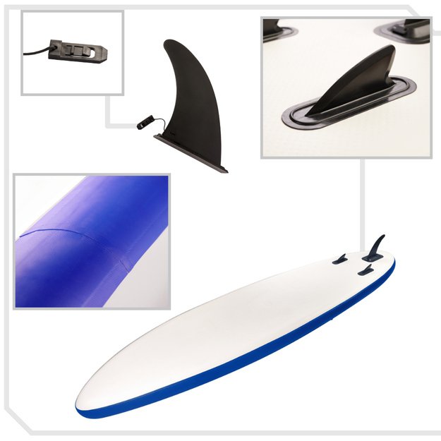 Inflatable paddle board with accessories SUP 380cm (blue)