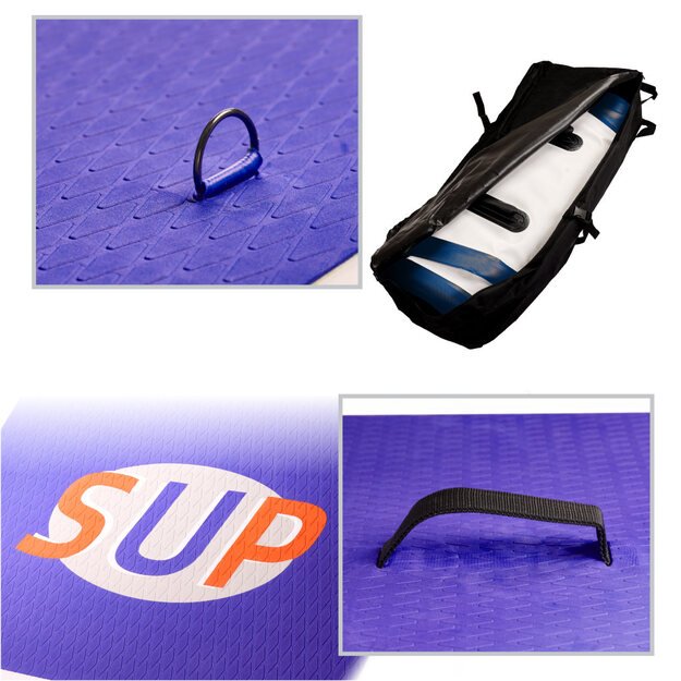 Inflatable paddle board with accessories SUP 380cm (blue)