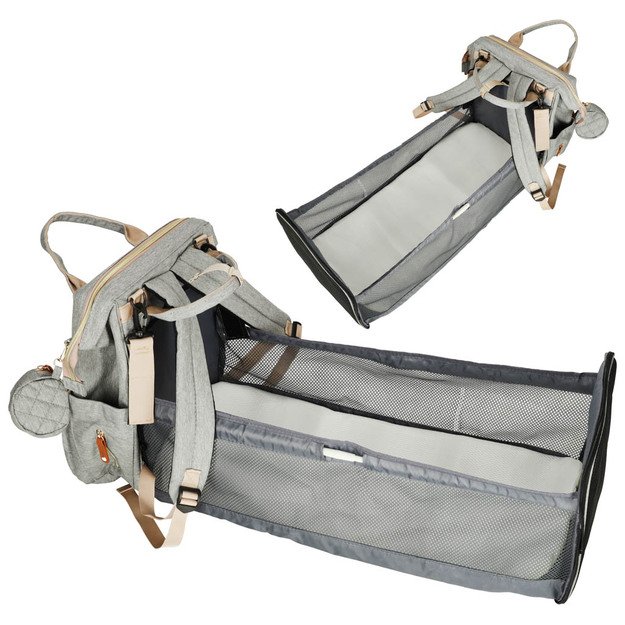 Mom and Dad Baby Accessory Bag (Grey)