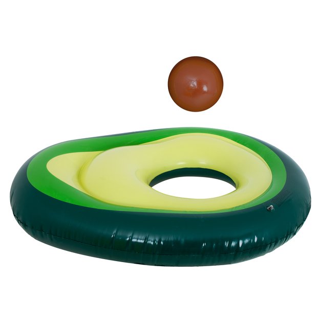 Inflatable swimming mattress with avocado ball seed 150 cm XL