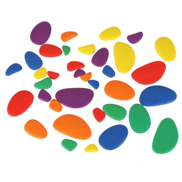 Kūrybiniai akmenukai spalvinga montessori dėlionė 20