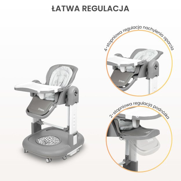 FEEDING CHAIR SITRON GREY 27