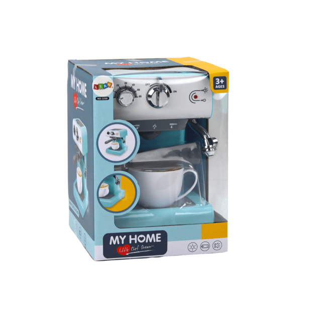 Toy Coffee Machine Home Appliances Water Steam Turquoise 3