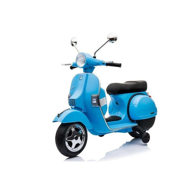 Vespa Scooter Electric Ride On Motorcycle - Blue 1