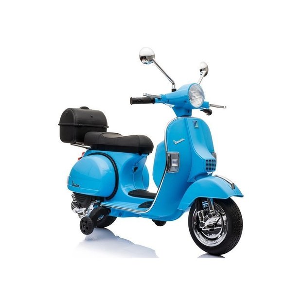 Vespa Scooter Electric Ride On Motorcycle - Blue