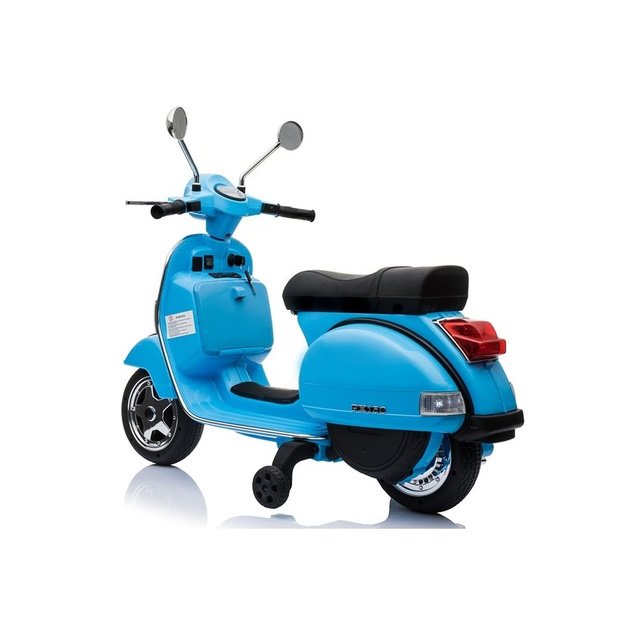 Vespa Scooter Electric Ride On Motorcycle - Blue 2