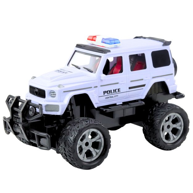 RC Police Off-Road Vehicle White 1:12 1