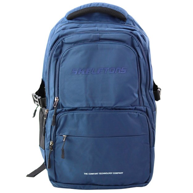 Functional City Backpack 9 Pockets Navy Blue 35L 48cm 1