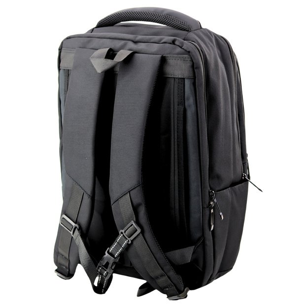 City Business Backpack USB Chest Strap Black 26L 45cm 2