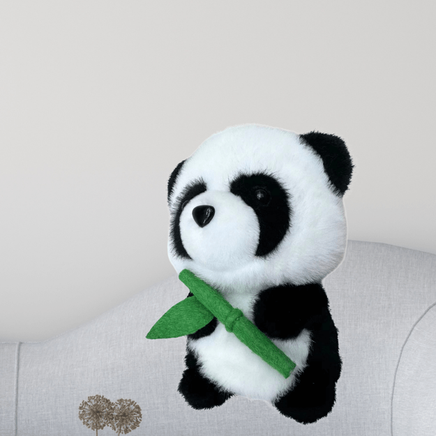 Plush Mascot Cuddly Toy Panda With Bamboo 18cm 2
