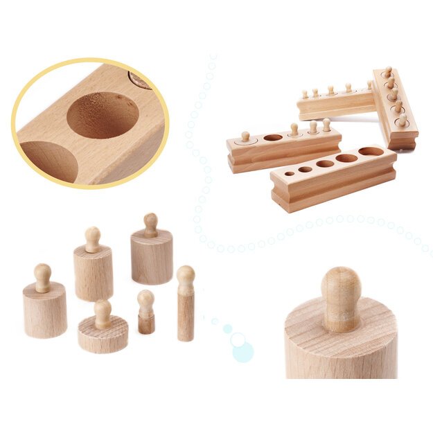 MONTESSORI wooden educational weights