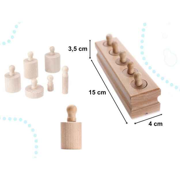 MONTESSORI wooden educational weights
