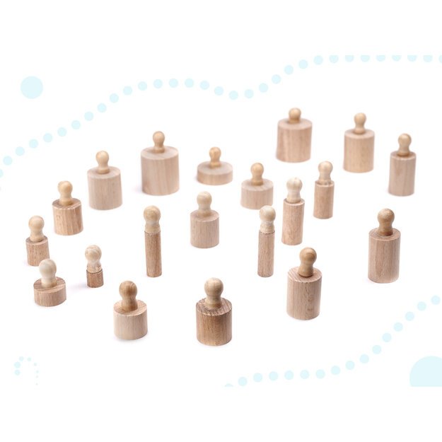 MONTESSORI wooden educational weights