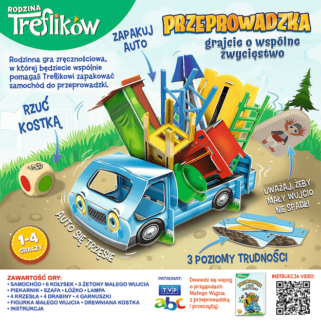 Gra zręcznościowa Przeprowadzka z Rodziną Treflików Trefl 02071 2