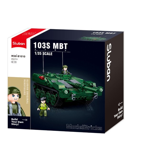 Sluban konstruktorius, Stridsvagn 103 kovinis tankas, 692 det.