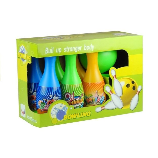 Rinkinys į boulingą 6 boulingo smeigtukai + boulingo kamuolys Sporto žaidimas 5