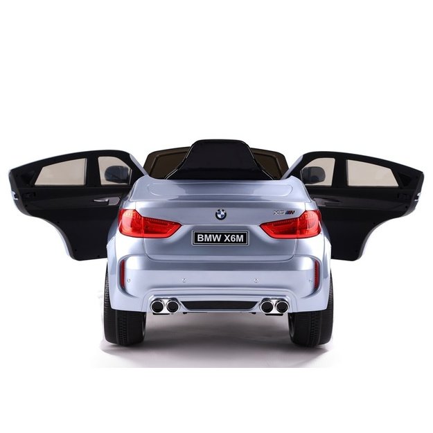 BMW X6 sidabrinis dažymas - elektrinis pasivažinėjimas automobiliu 18