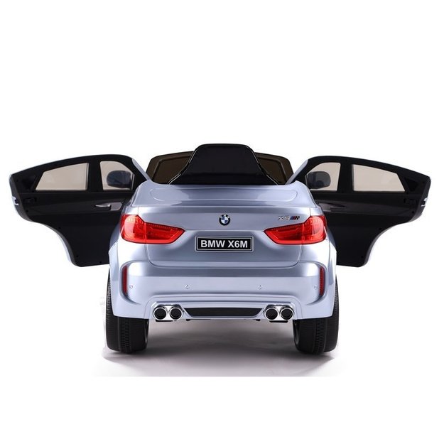 BMW X6 sidabrinis dažymas - elektrinis pasivažinėjimas automobiliu 17