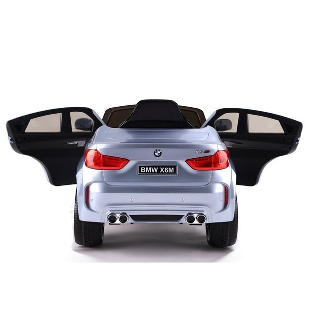 BMW X6 sidabrinis dažymas - elektrinis pasivažinėjimas automobiliu 7