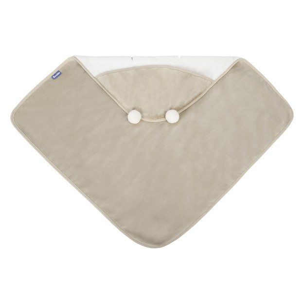 CARRY COT SWADDLE BLANKET PLUSH RAM 75X75 BEIGE 2