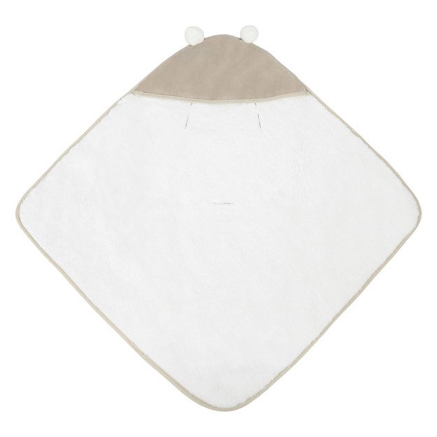 CARRY COT SWADDLE BLANKET PLUSH RAM 75X75 BEIGE 1