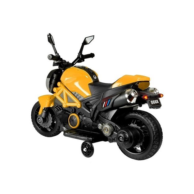 Elektrinis pasivažinėjimas motociklu GTM1188 Geltona 2