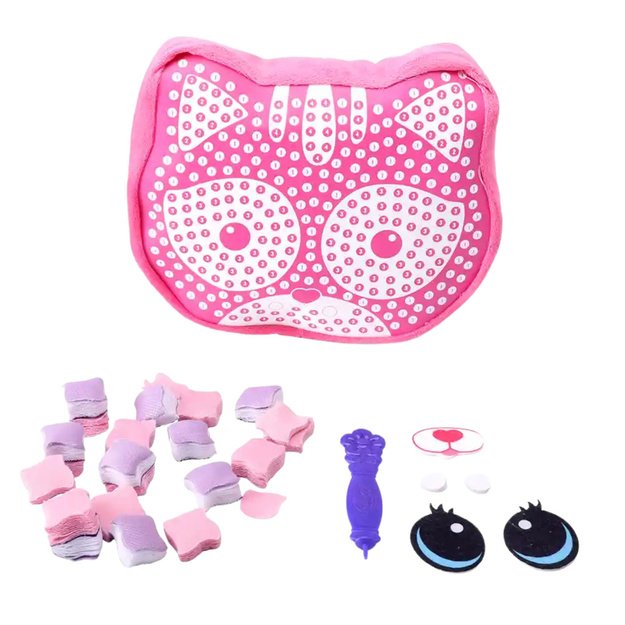 Creative Sewing Kit Kitten Pillow Mascot DIY Embroidery 1