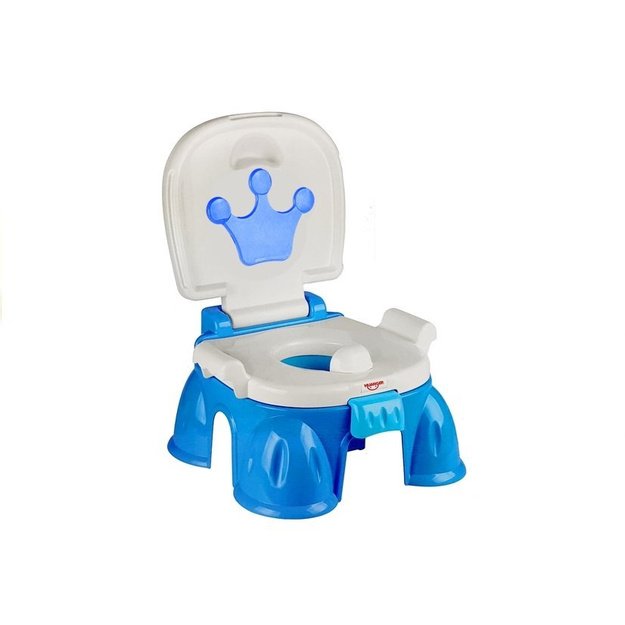 Mėlynas puodas su karūna kūdikiui 1