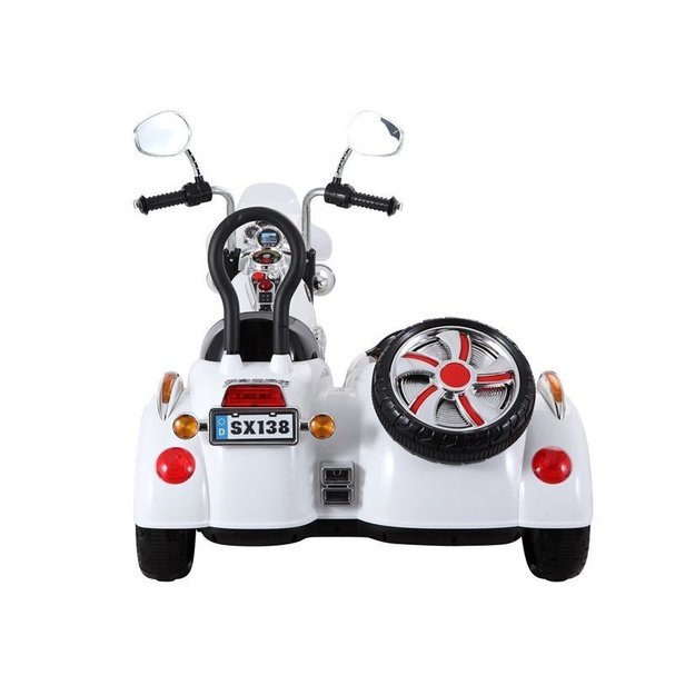 Elektrinis pasivažinėjimo motociklas SX138 White 10