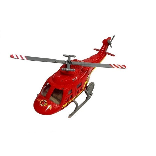 Gaisrinės brigados transporto priemonių rinkinys Sraigtasparnio variklio šviesos garsai 3