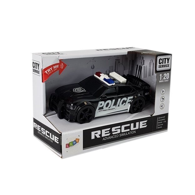 Automatinė policijos įtempimo pavara, šviesos ir garsai 1:20 2