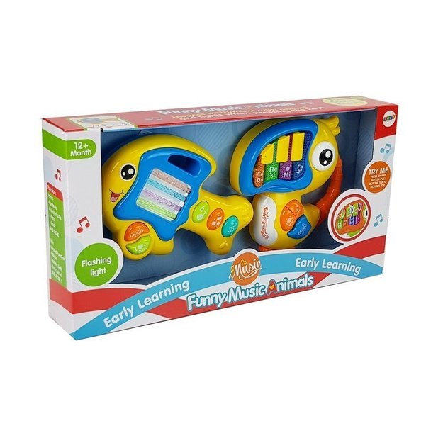 Fortepijonu ir gitara baterijomis valdoma papūga žuvis 5