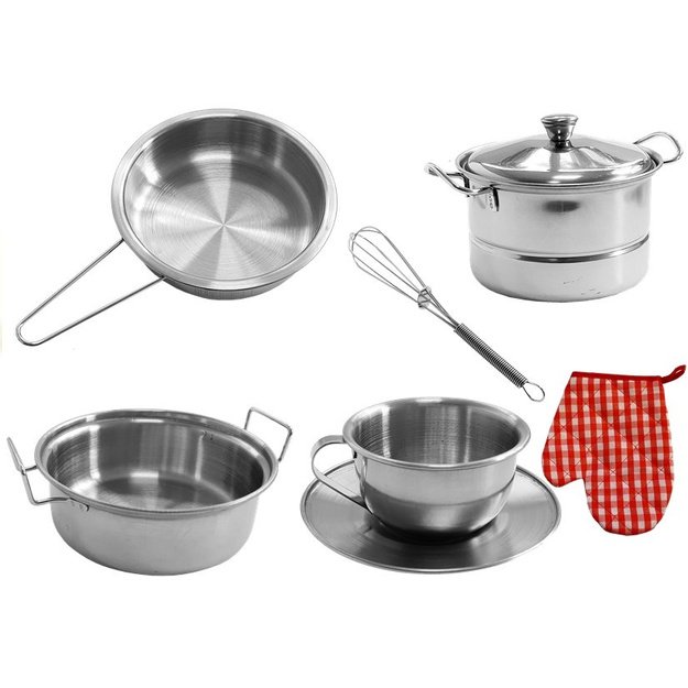 Set of Stainless Steel Pots for Children 23 elements 1