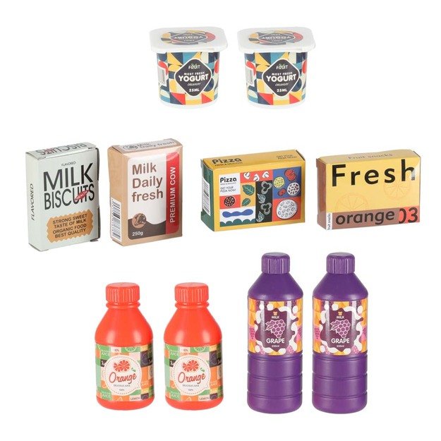 MEDINĖ VAIKIŠKA PARDUOTUVĖ SU KASOS APARATU – INTERAKTYVUS SUPERMARKETO RINKINYS 10