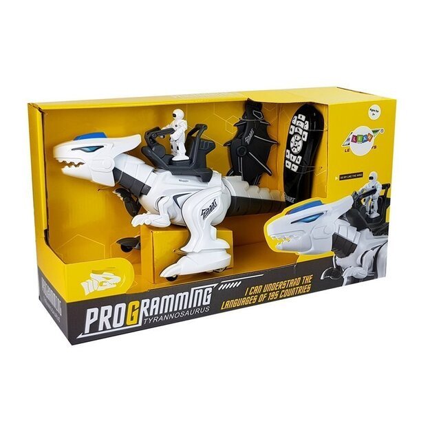 Dinosaur Tyrannosaur Robot Interactive Remote Control K18 Programming White