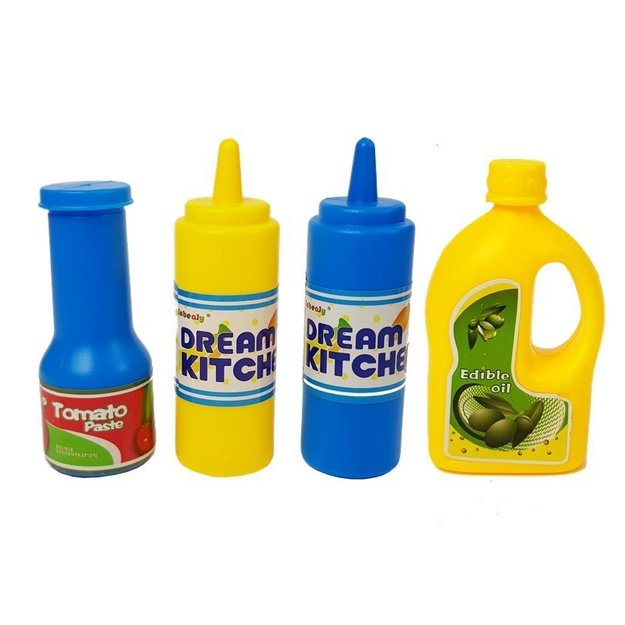 PLASTIKINIŲ INDŲ RINKINYS MAŽAJAM VIRTUVĖS ŠEFUI 7