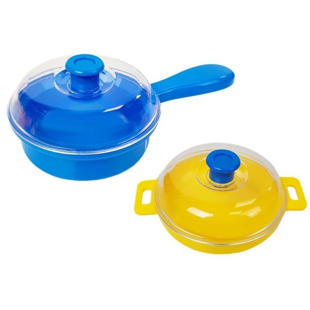 PLASTIKINIŲ INDŲ RINKINYS MAŽAJAM VIRTUVĖS ŠEFUI 6